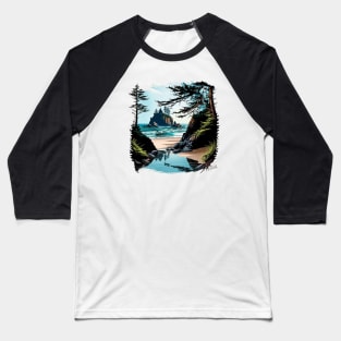 Secret Beach Oregon Baseball T-Shirt